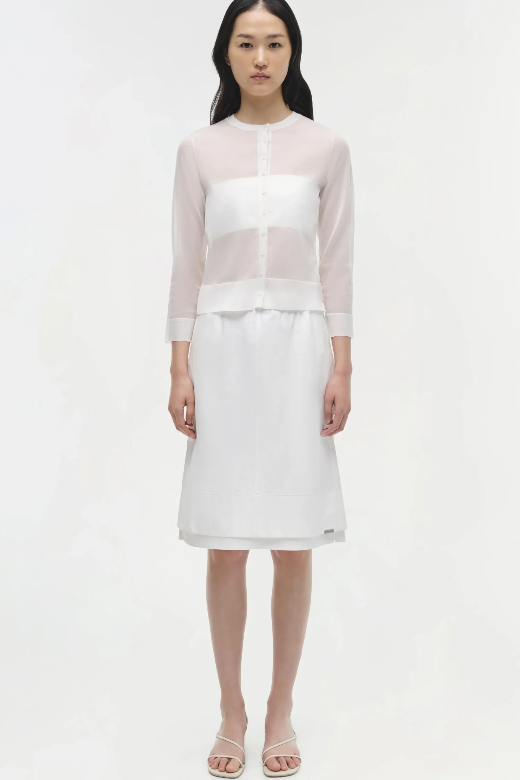 Women Simkhai Rachel Sheer Knit Cardigan