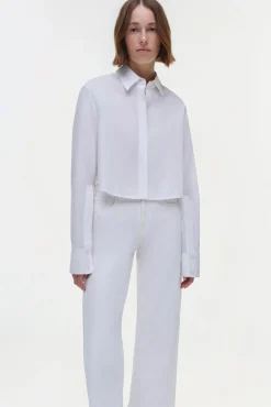 Women Simkhai Renata Cropped Shirt