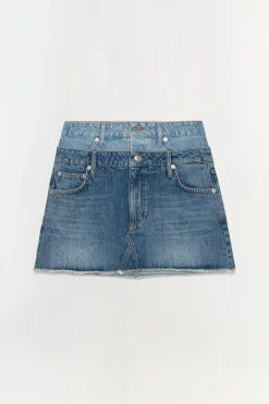 Women Simkhai Salix Double Waistband Mini Skirt