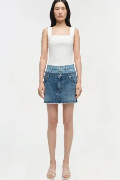 Women Simkhai Salix Double Waistband Mini Skirt
