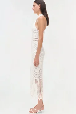 Women Simkhai Sanchez Lattice Knit Midi Dress