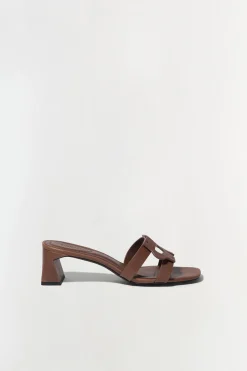 Simkhai Monogram Block Heel Sandal