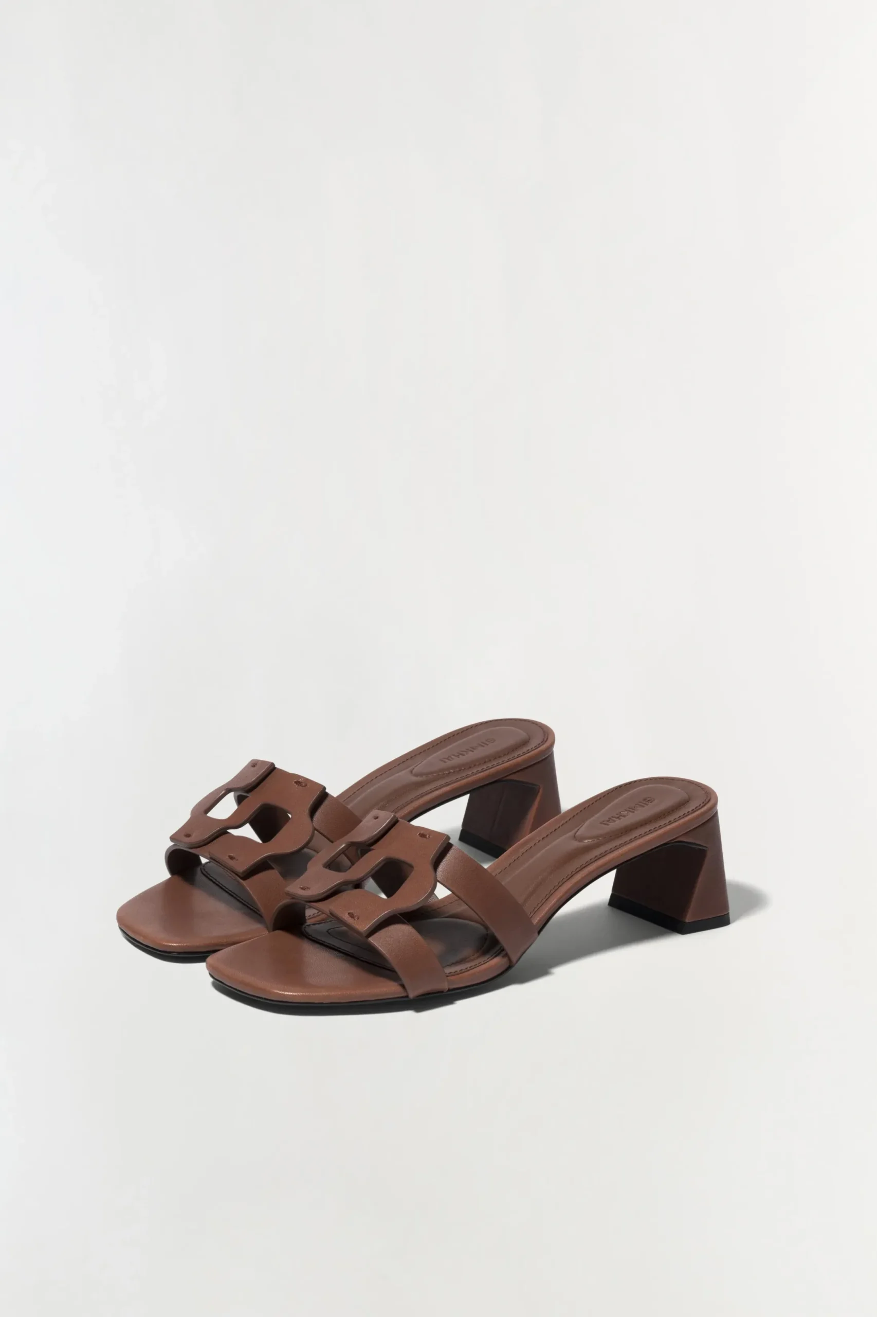 Simkhai Monogram Block Heel Sandal