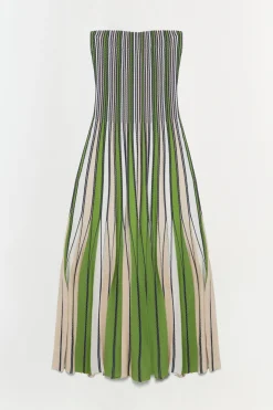 Women Simkhai Soleil Strapless Knit Midi Dress