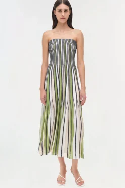 Women Simkhai Soleil Strapless Knit Midi Dress