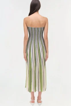 Women Simkhai Soleil Strapless Knit Midi Dress