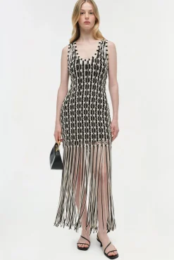 Women Simkhai Sonia Fringe Knit Dress
