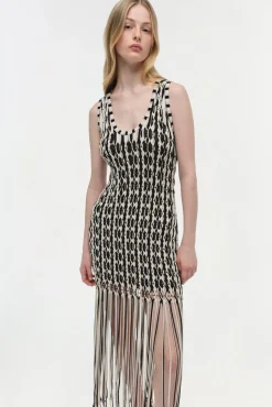 Women Simkhai Sonia Fringe Knit Dress