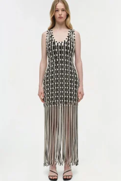 Women Simkhai Sonia Fringe Knit Dress