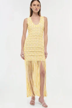 Women Simkhai Sonia Fringe Knit Dress