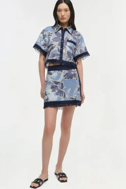 Women Simkhai Topanga Linen Shirt
