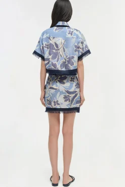 Women Simkhai Topanga Linen Shirt