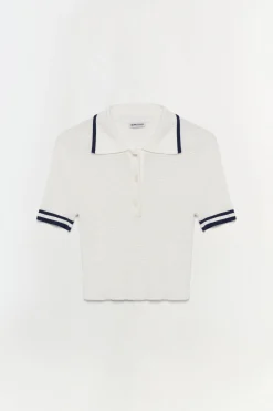Women Simkhai Whitten Knit Polo