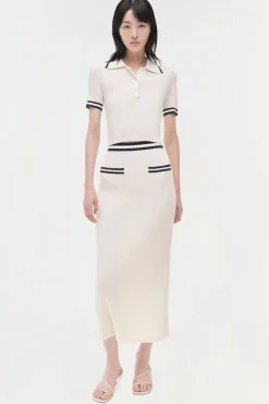 Women Simkhai Whitten Knit Polo