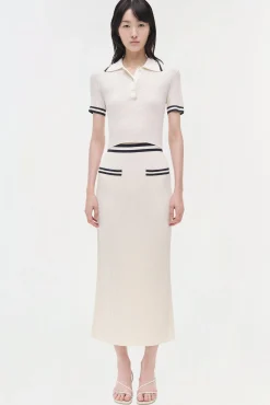 Women Simkhai Whitten Knit Polo