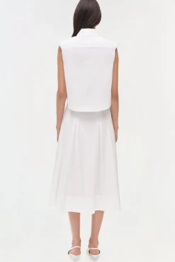 Women Simkhai Winslow Cotton Cropped Shirt