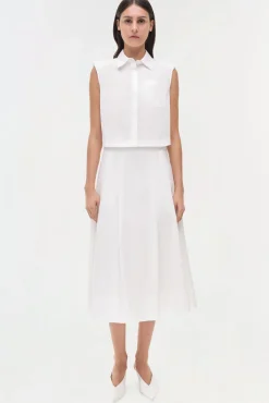 Women Simkhai Winslow Cotton Cropped Shirt